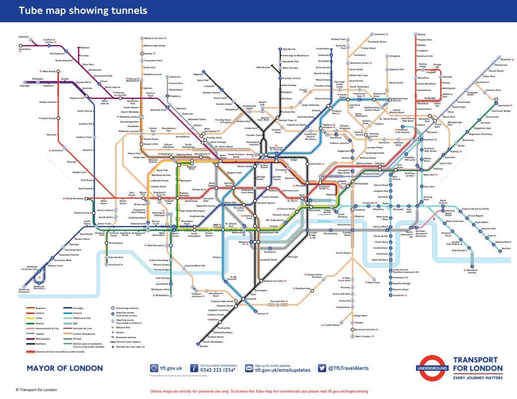 This Tfl Map Makes Travel Easier For Anxious Commuters