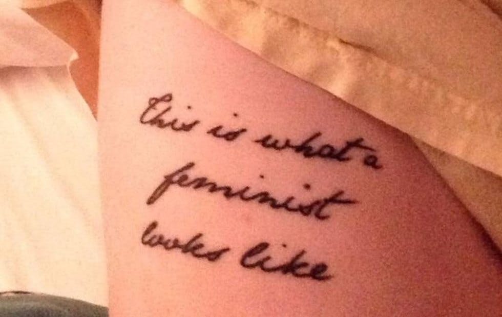 Small Feminist Tattoo Placement - wide 11