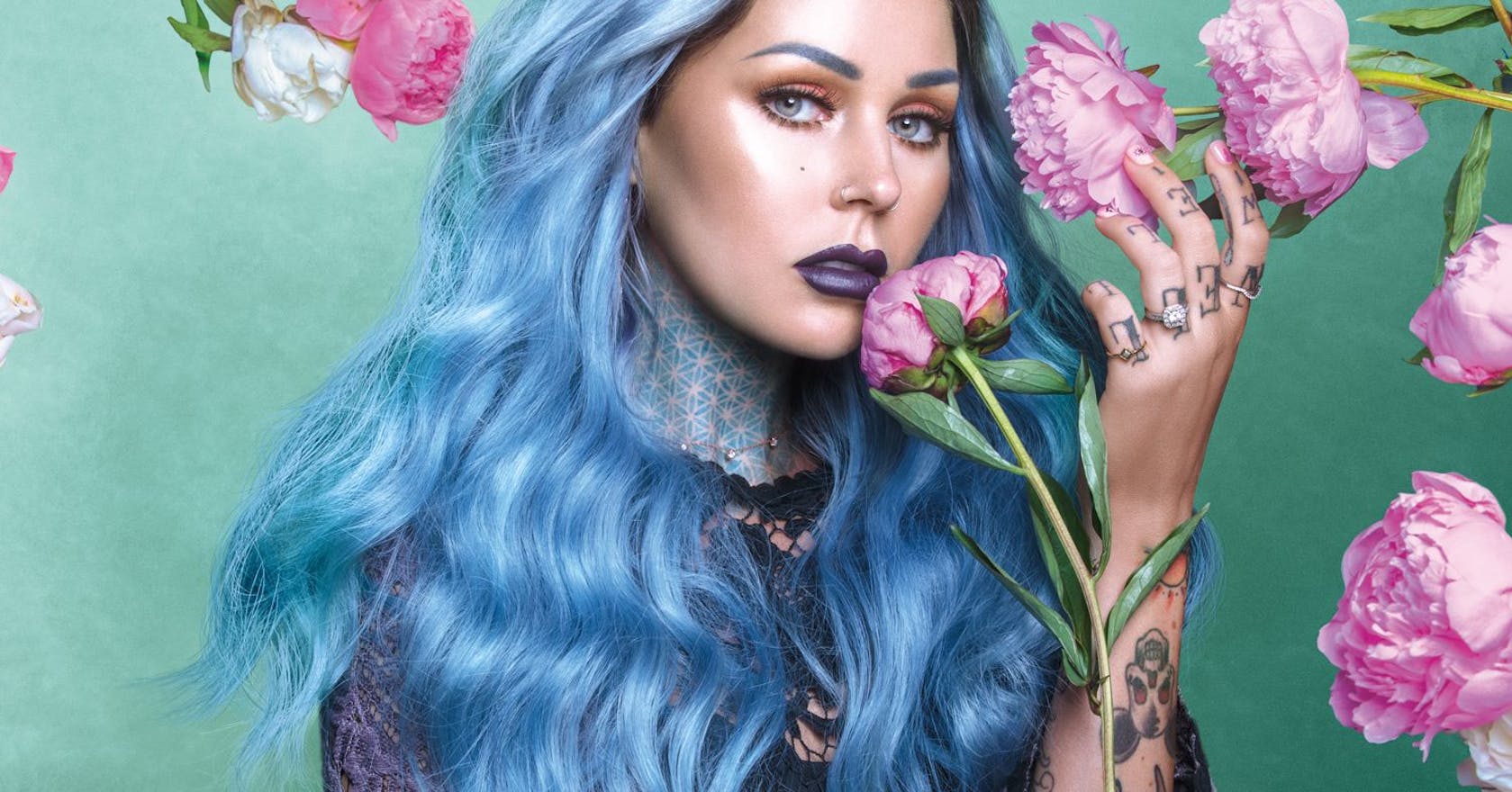 2. How to Achieve Kristen Leanne's Blue Hair Look - wide 8
