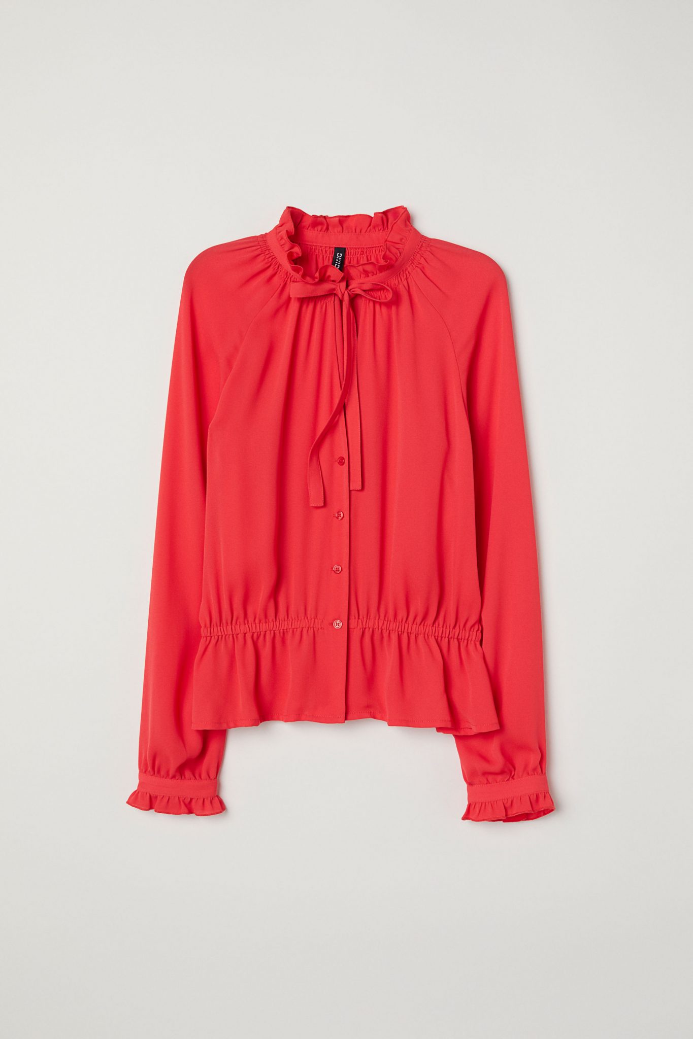 red chiffon blouse uk