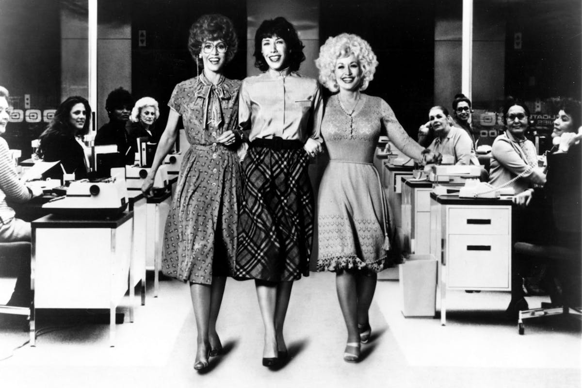 Dolly Parton, Lily Tomlin and Jane Fonda in 9 To 5