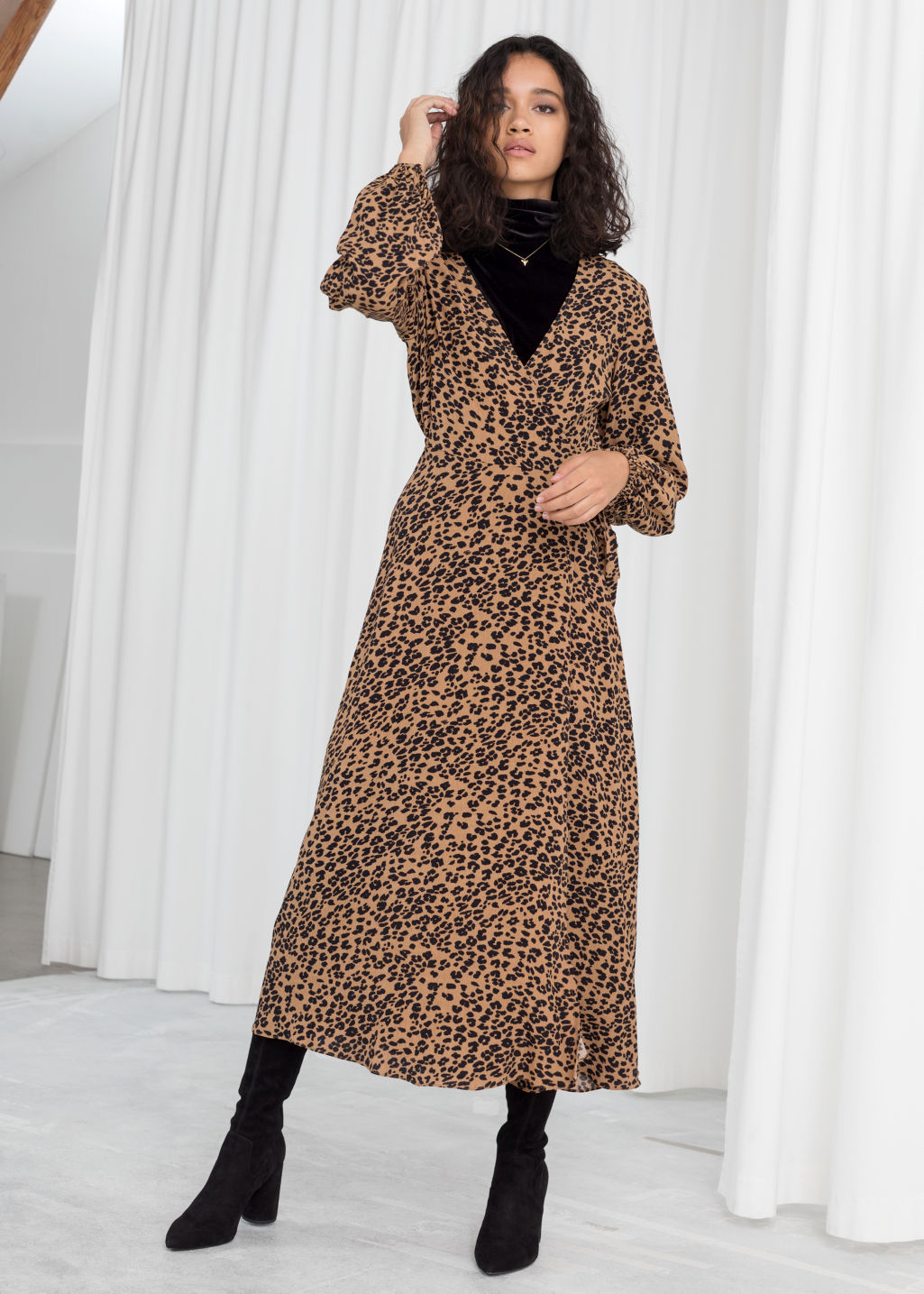zara leopard maxi dress