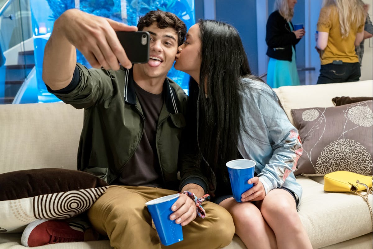 To All The Boys I've Loved Before: Peter Kavinsky (Noah Centineo) and Lara Jean Covey (Lana Condor) fell in love after a fake relationship in the first film.