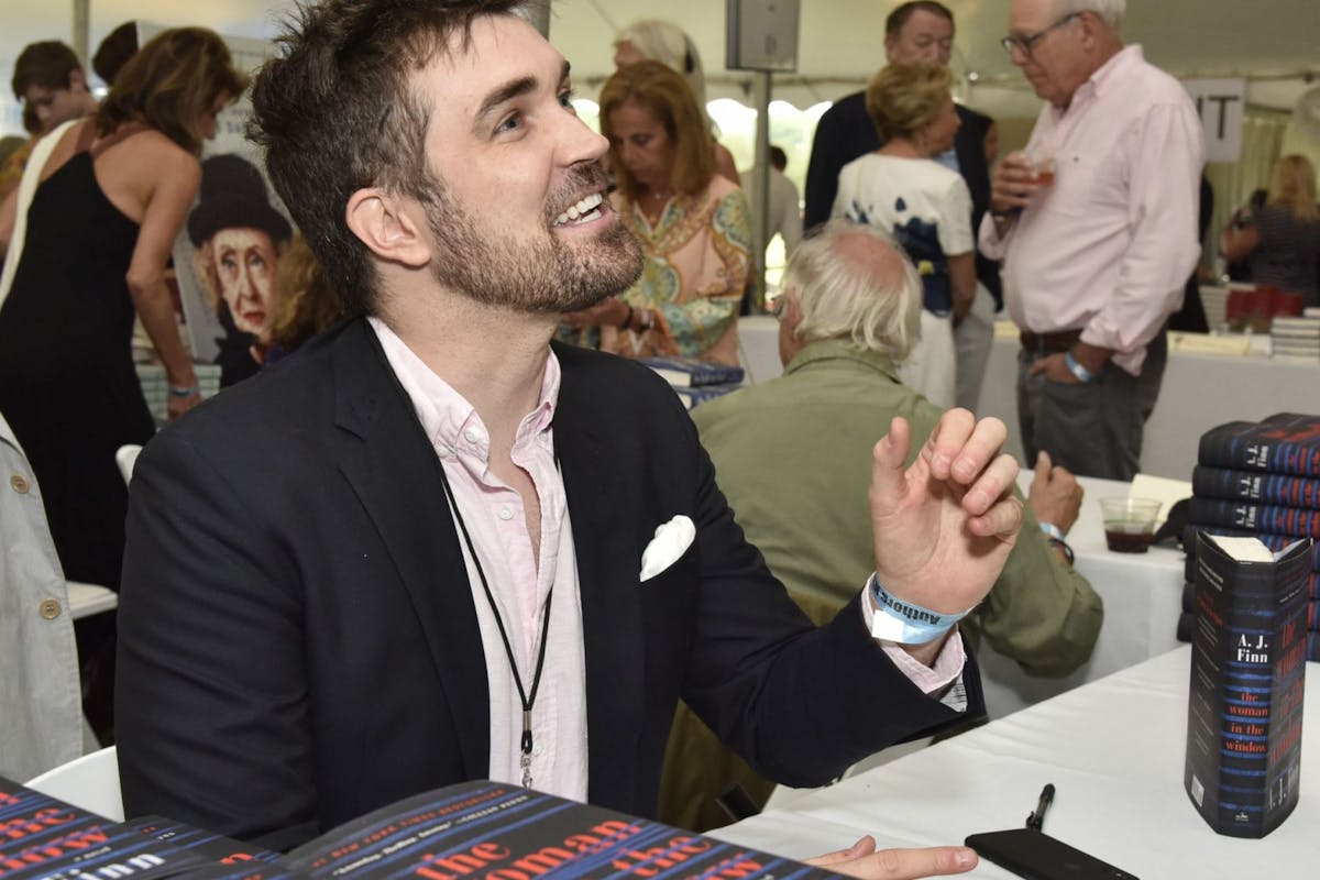 Authors Night At East Hampton Library EAST HAMPTON, NY - AUGUST 11: A.J. Finn attends Authors Night At East Hampton Library on August 11, 2018 in East Hampton, New York. (Photo by Eugene Gologursky/Getty Images for East Hampton Library)