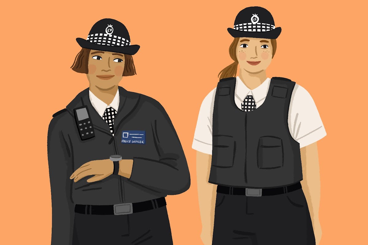 Uniform police uk woman Police and