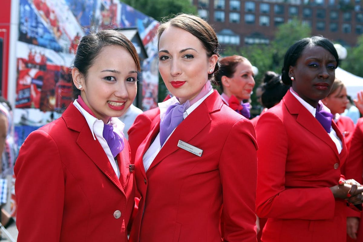 Flight attendants for Virgin Atlantic