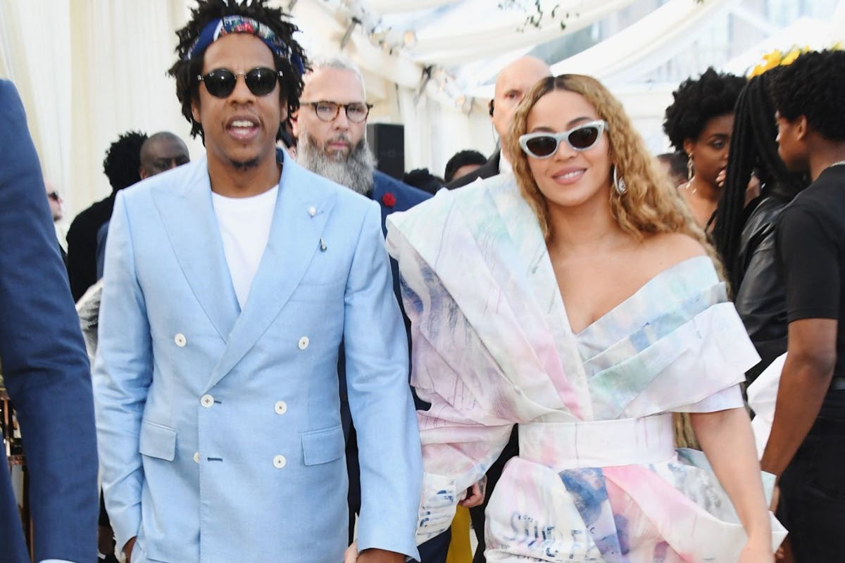 LOS ANGELES, CA - FEBRUARY 09: (EDITORS NOTE: Retransmission with alternate crop.) Beyonce and Jay-Z attend 2019 Roc Nation THE BRUNCH on February 9, 2019 in Los Angeles, California. (Photo by Kevin Mazur/Getty Images for Roc Nation )