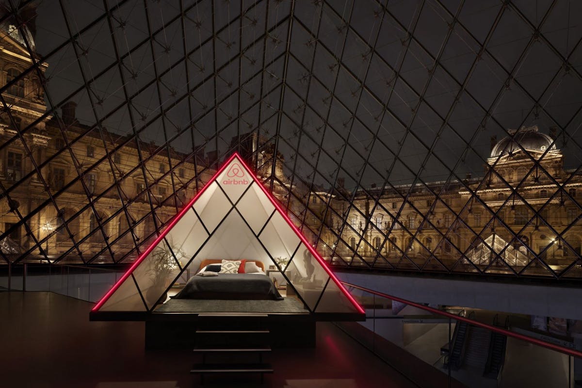 Airbnb inside the Louvre