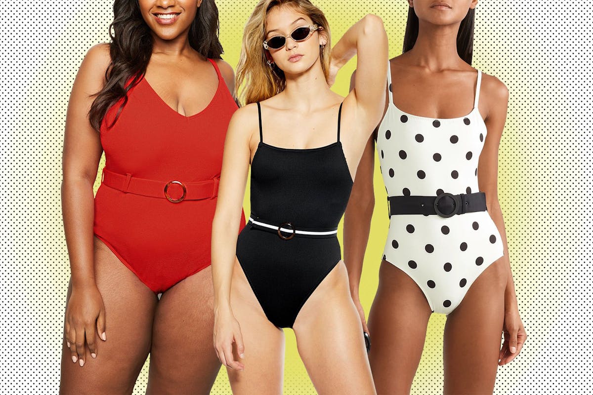 Belted swimsuits