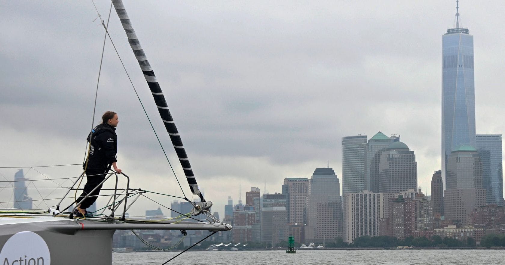 Greta Thunberg sails into New York for climate crisis summit1680 x 880
