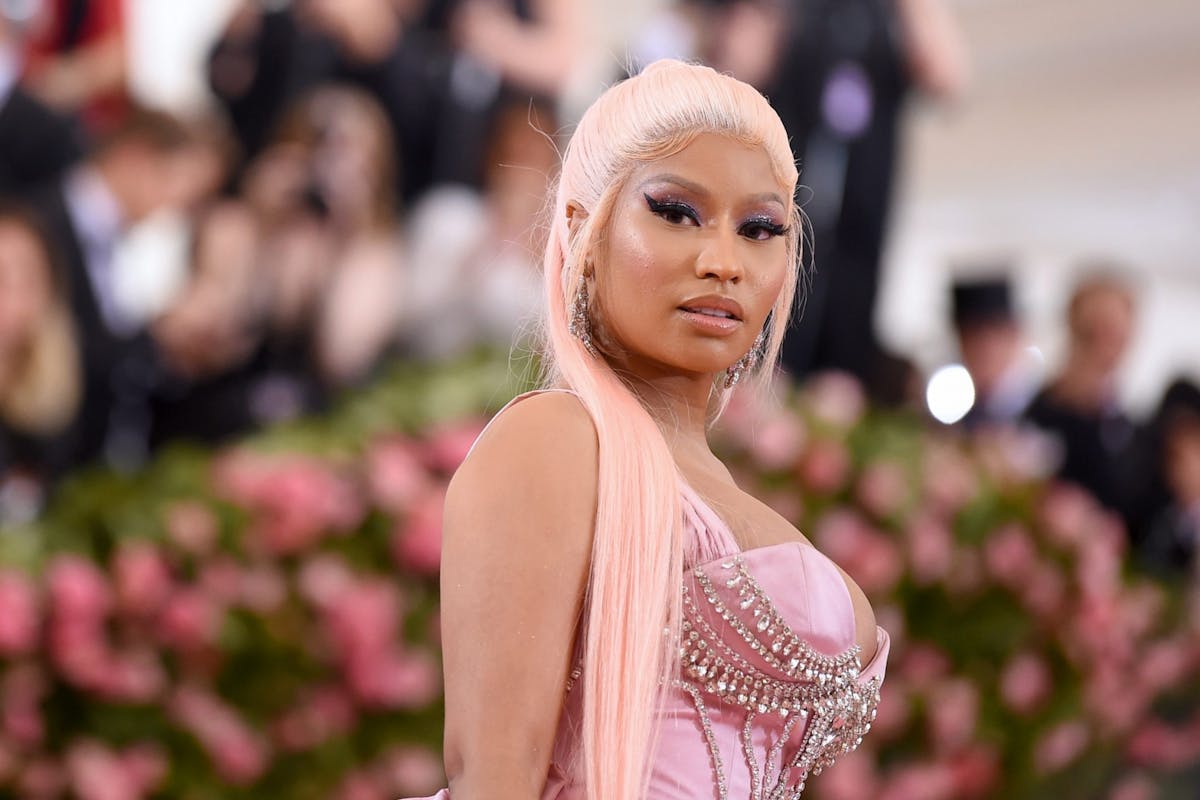 Nicki Minaj on the red carpet at the 2019 met gala