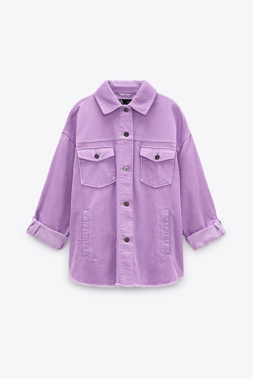 zara purple jacket