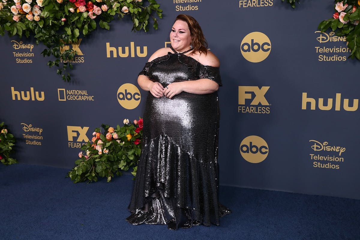 Chrissy Metz' Emmys 2019 Purple Carpet Look