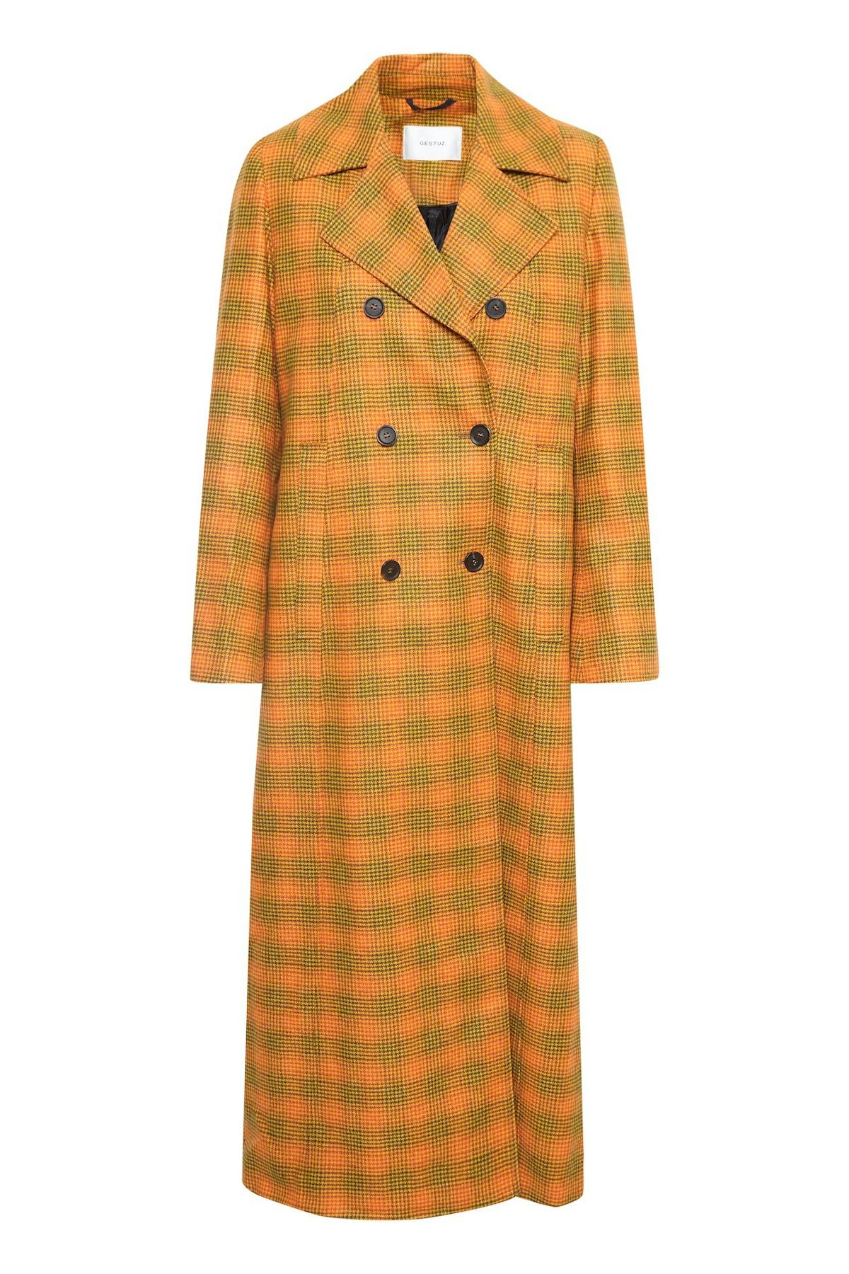Best colourful check coats for winter