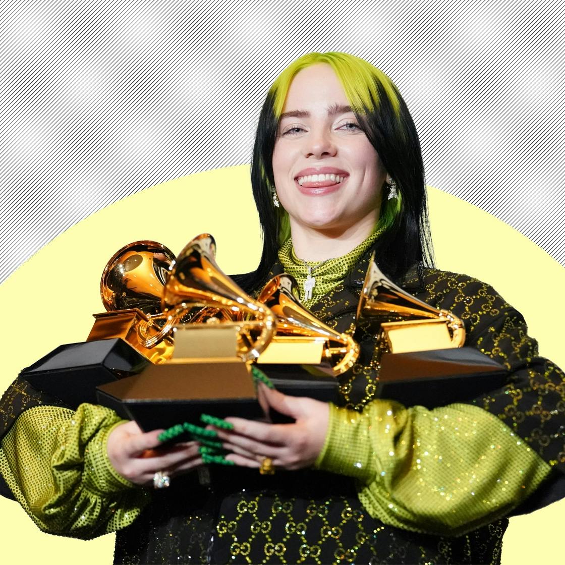 Billie Eilish apologises for success at Grammys