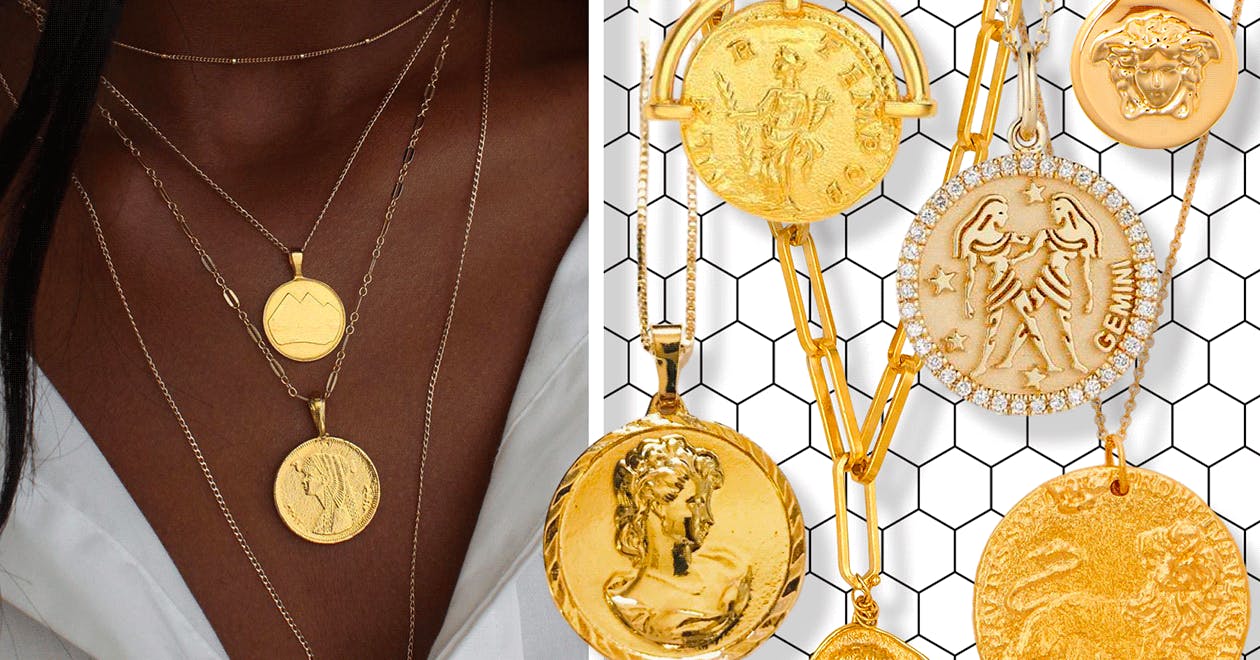 The best gold coin necklaces to shop now