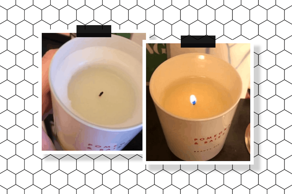 How to fix a tunnelled candle with aluminium foil