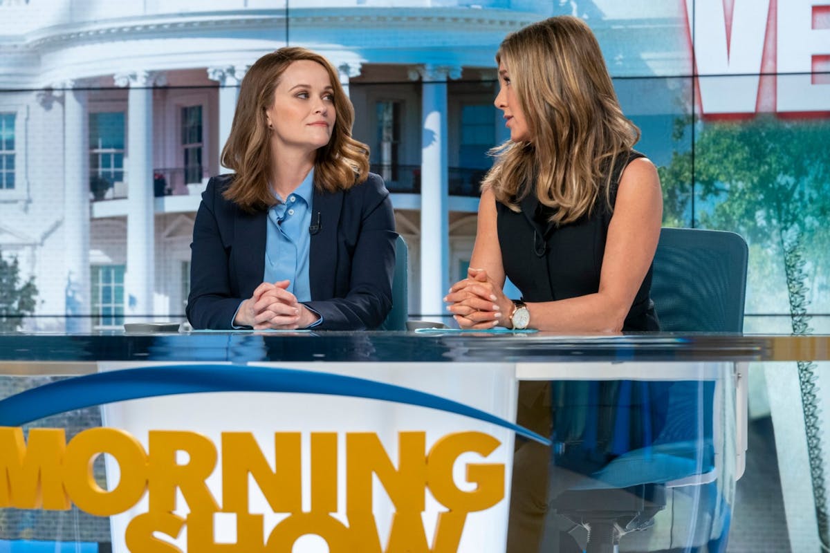 Jennifer Aniston and Reese Witherspoon in The Morning Show