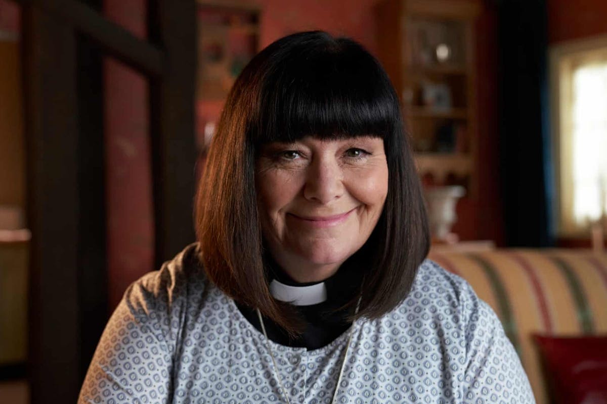 Dawn French in The Vicar of Dibley.