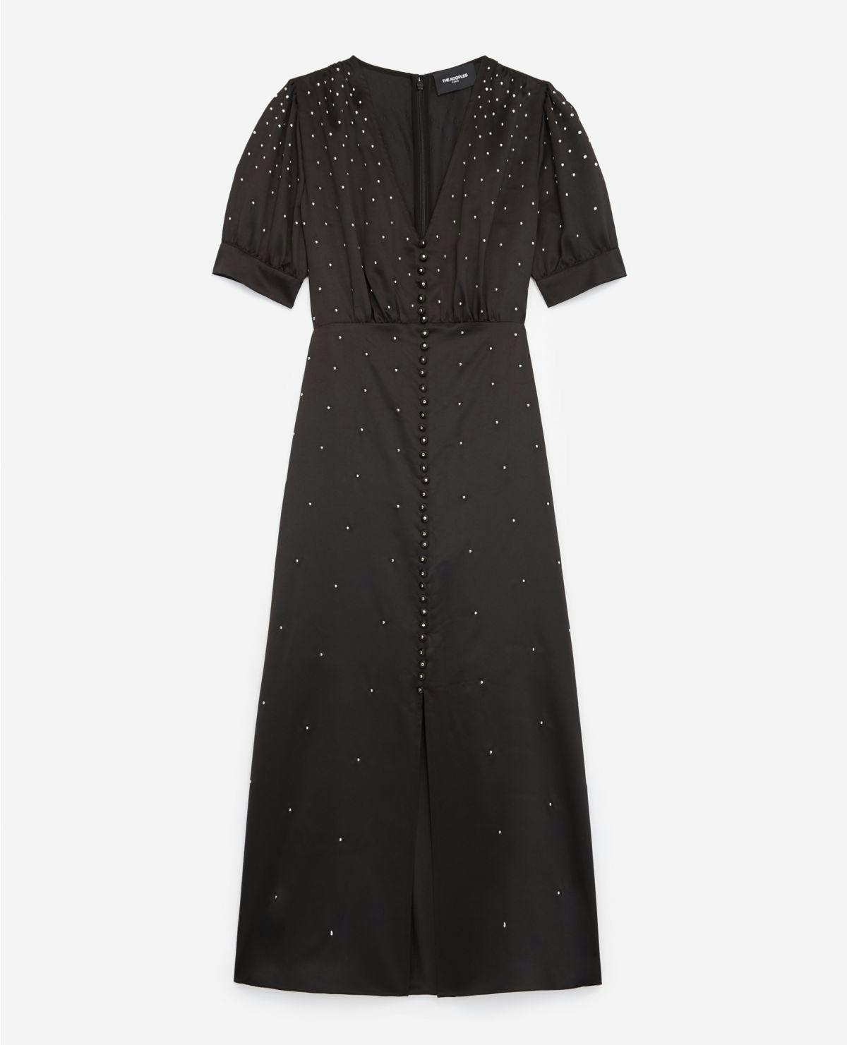 Best dresses for Christmas day: The Kooples black beaded tea dress