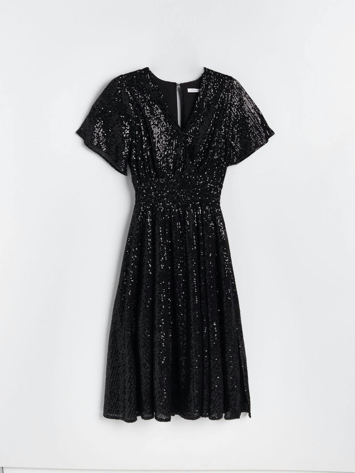 Best dresses for Christmas day: Reserved black sequin dress