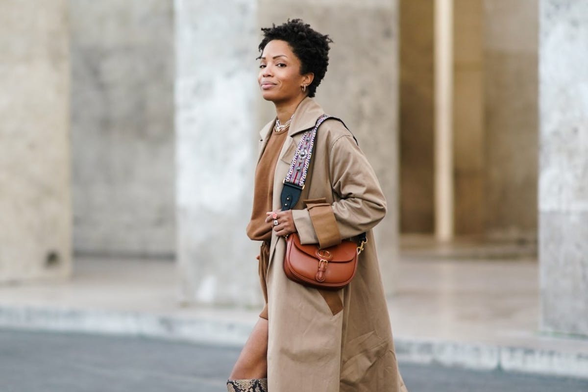Street style wearing trench coat