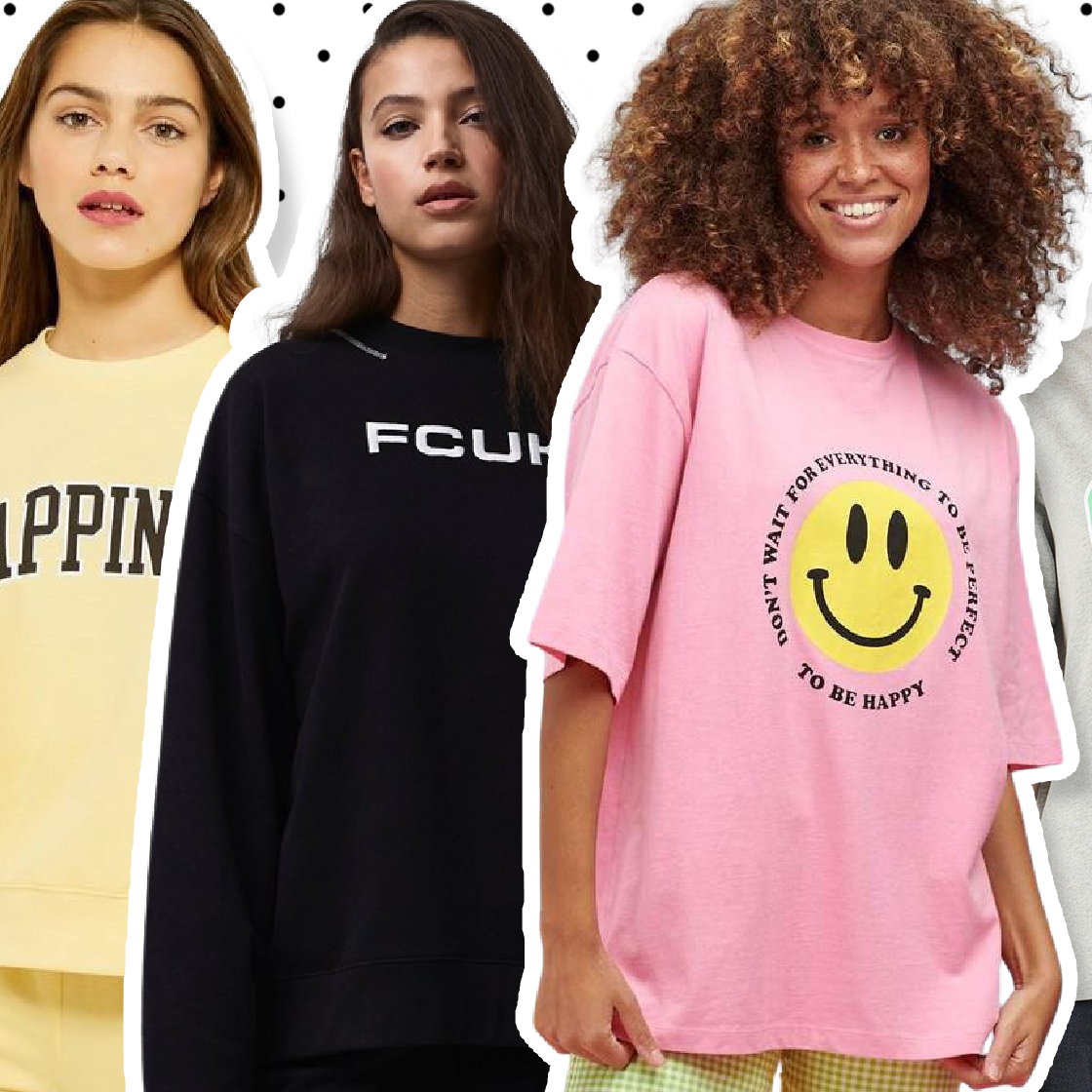 20 happy slogan tops and jumpers that 