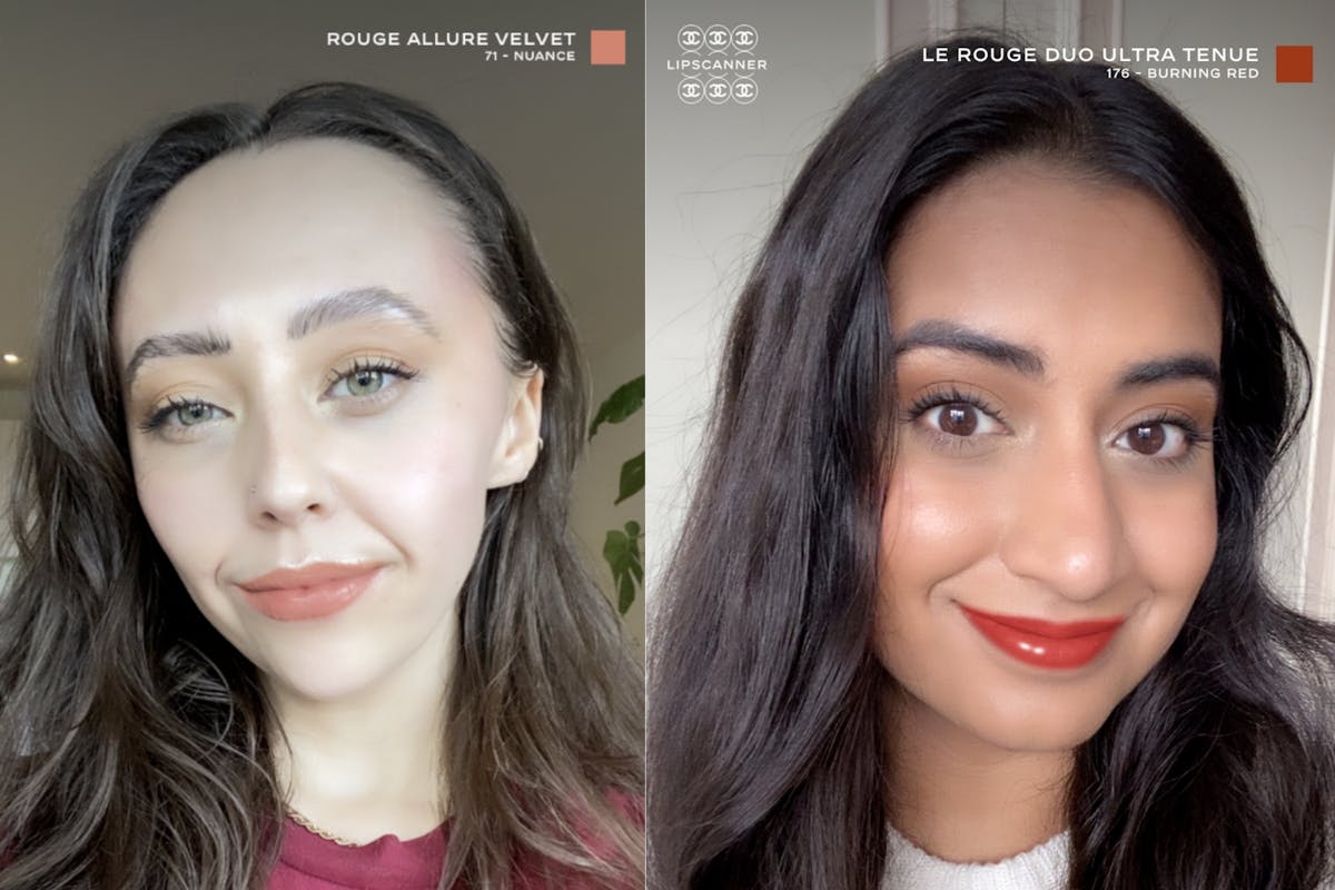 The Stylist Beauty team try out Chanel Lipscanner virtual lipstick app