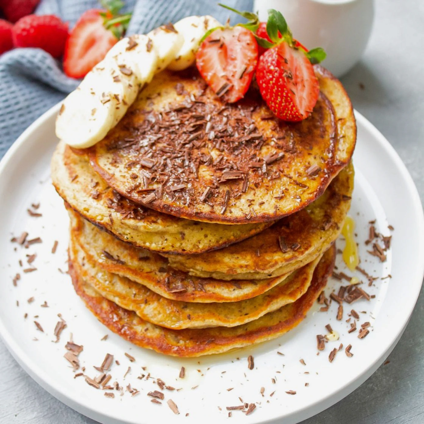 Banana oat pancake recipe for post-workout protein kick