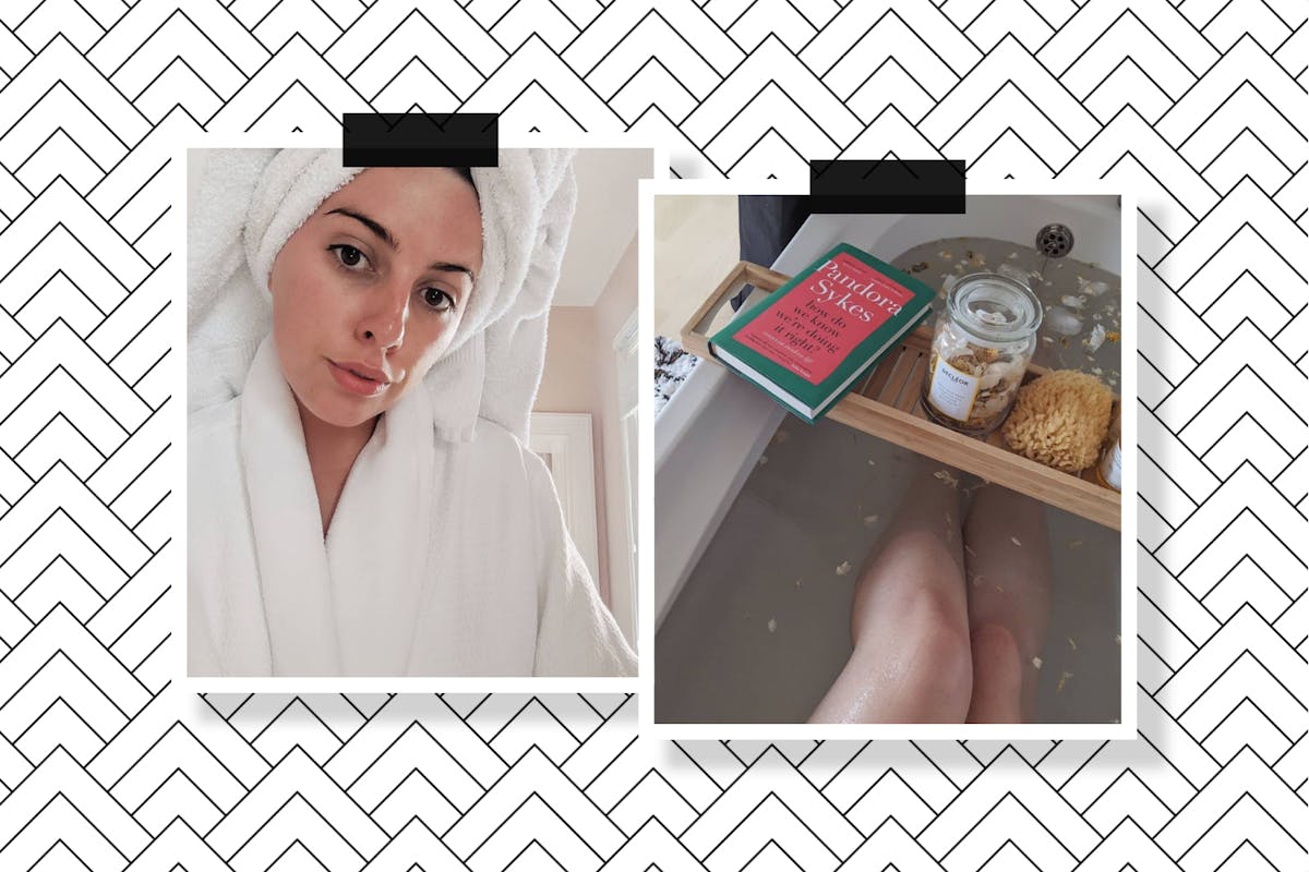 Shannon Lawlor bathtime routine self-care and health anxiety