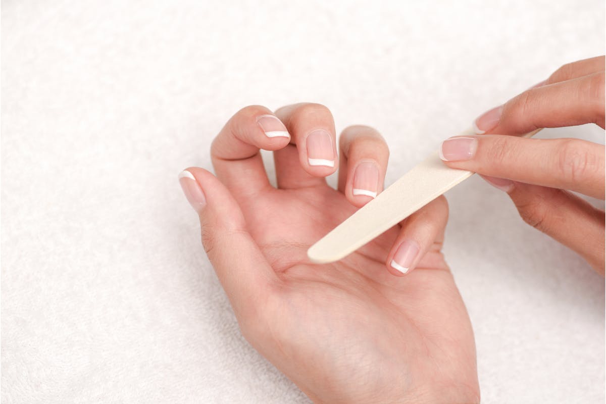 DIY French manicure hack