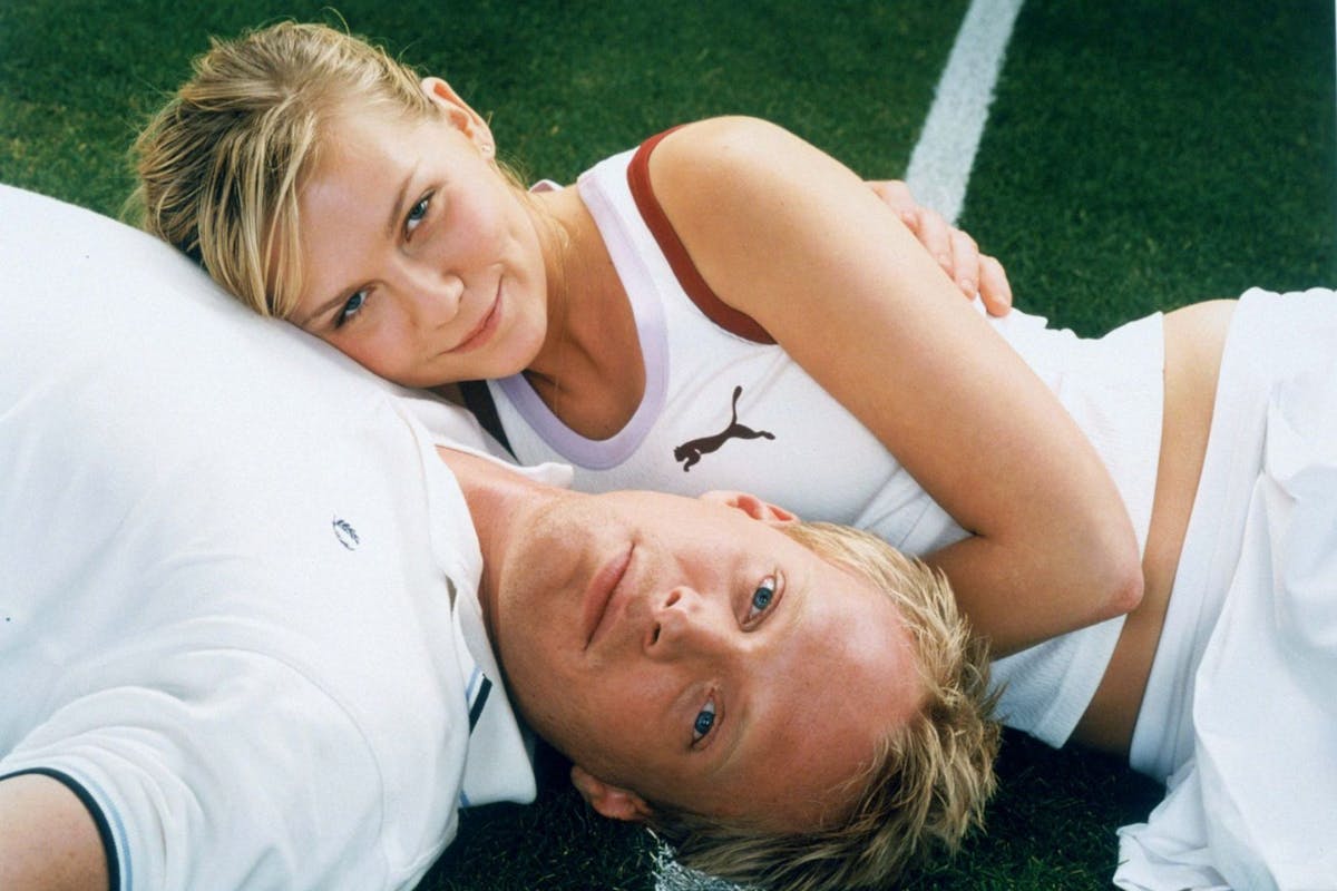 Wimbledon, 2004: Paul Bettany and Kirsten Dunst
