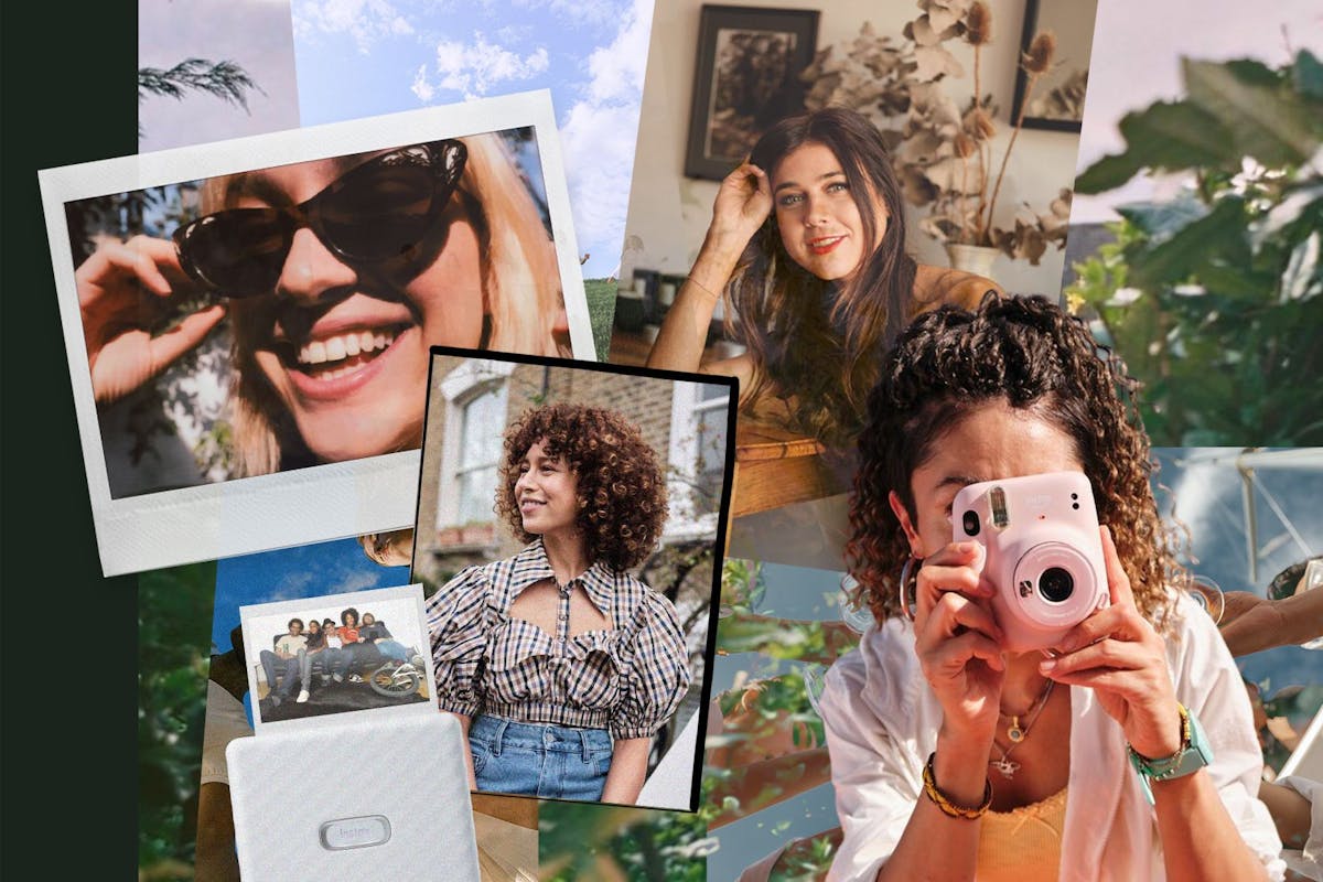 images of women smiling and taking photos
