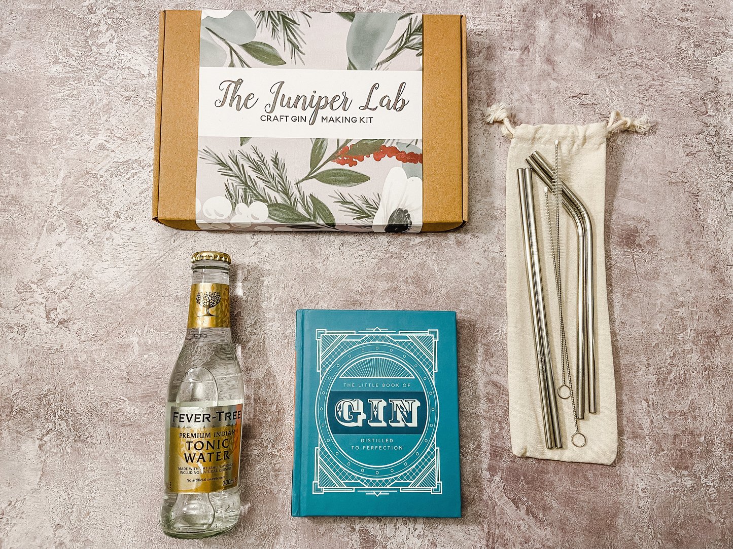 bar@drinkstuff Home Gin Making Kit Gift Boxed Gin Makers Kit with Juniper Berries to Make Your Own Gin