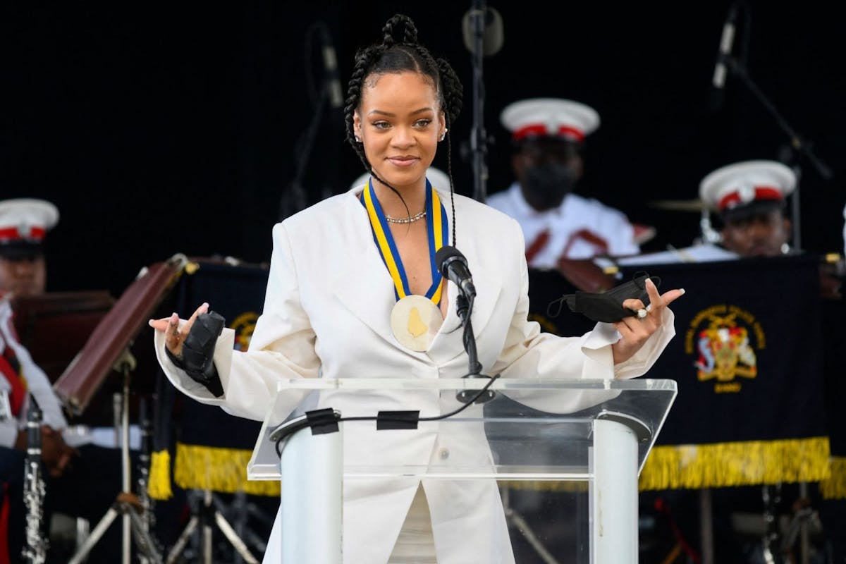 Rihanna Barbados fashion: the star wears Maximilian for second day of ceremonies