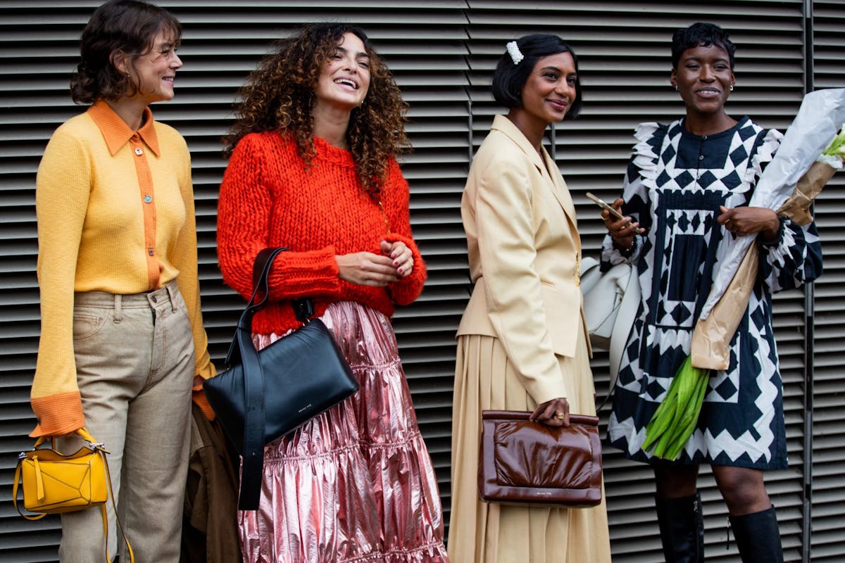 Street style group at fashion week
