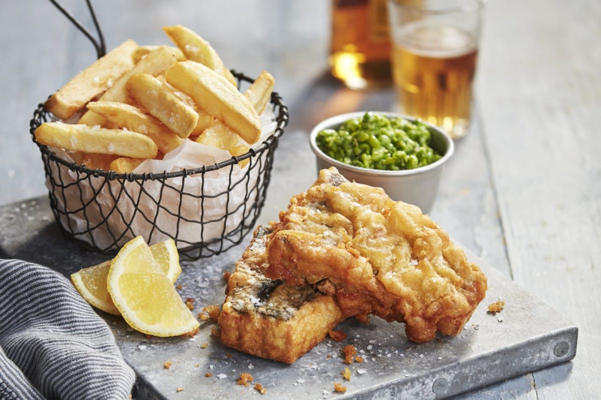 Aimee Ryan's Beer-battered tofish and chips