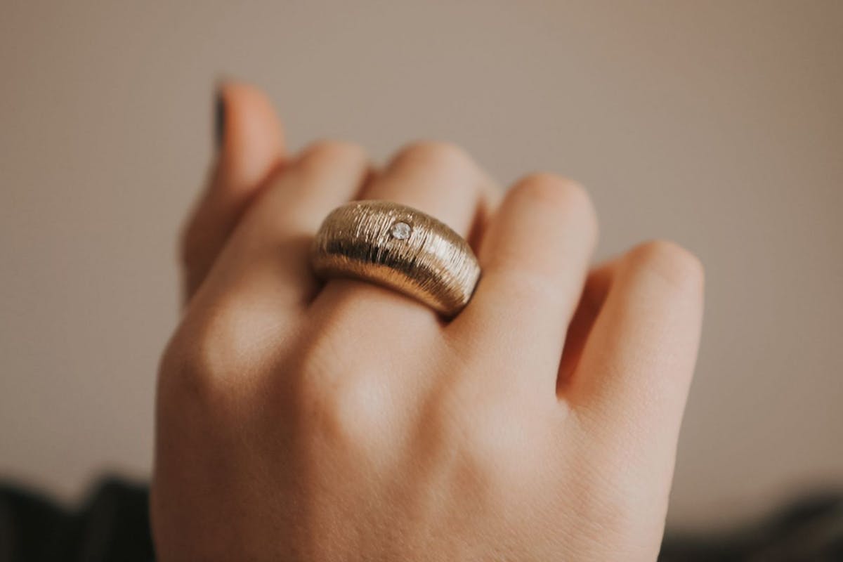 cast ring on finger