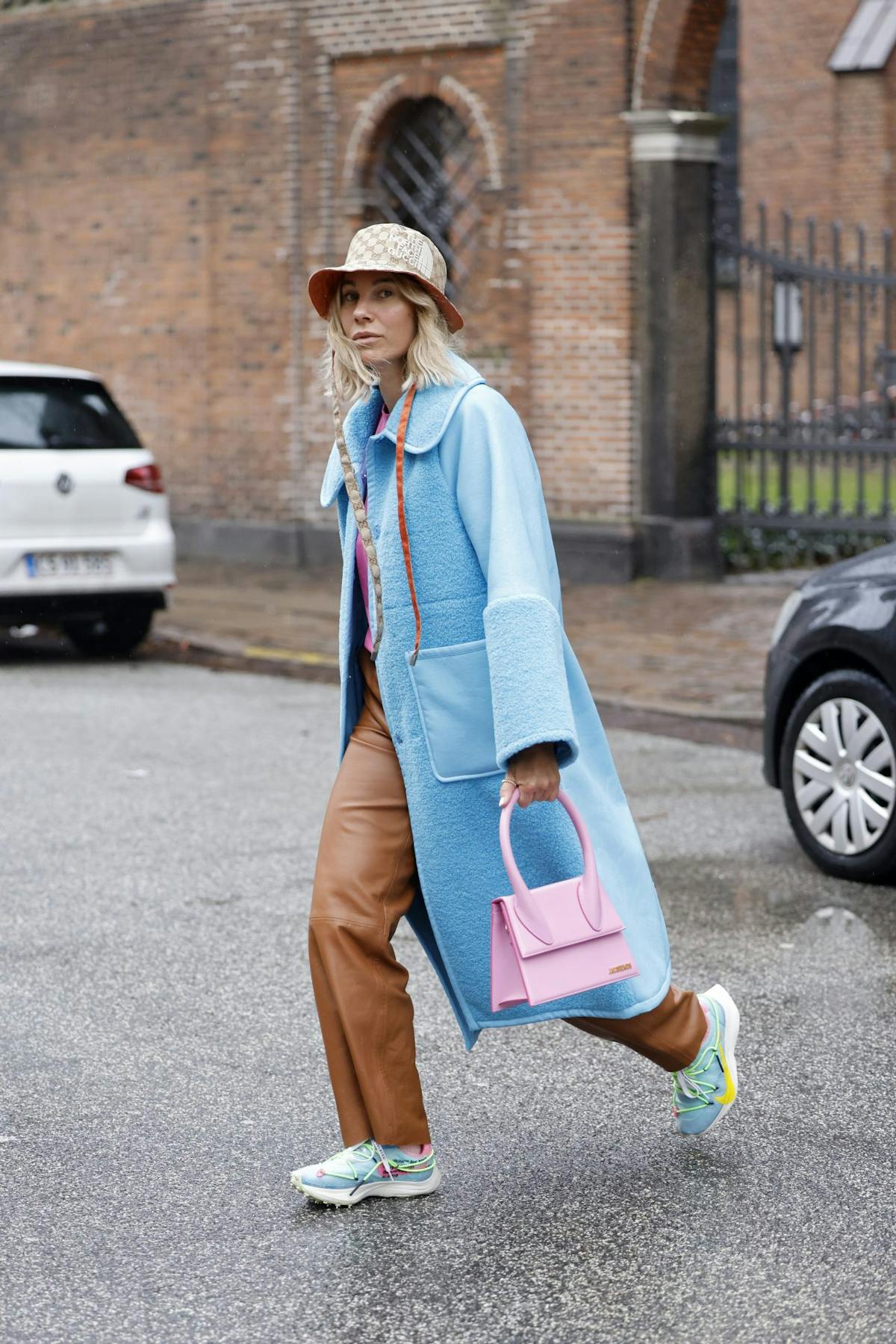Blue winter coat trend: the coat style the street style set can't