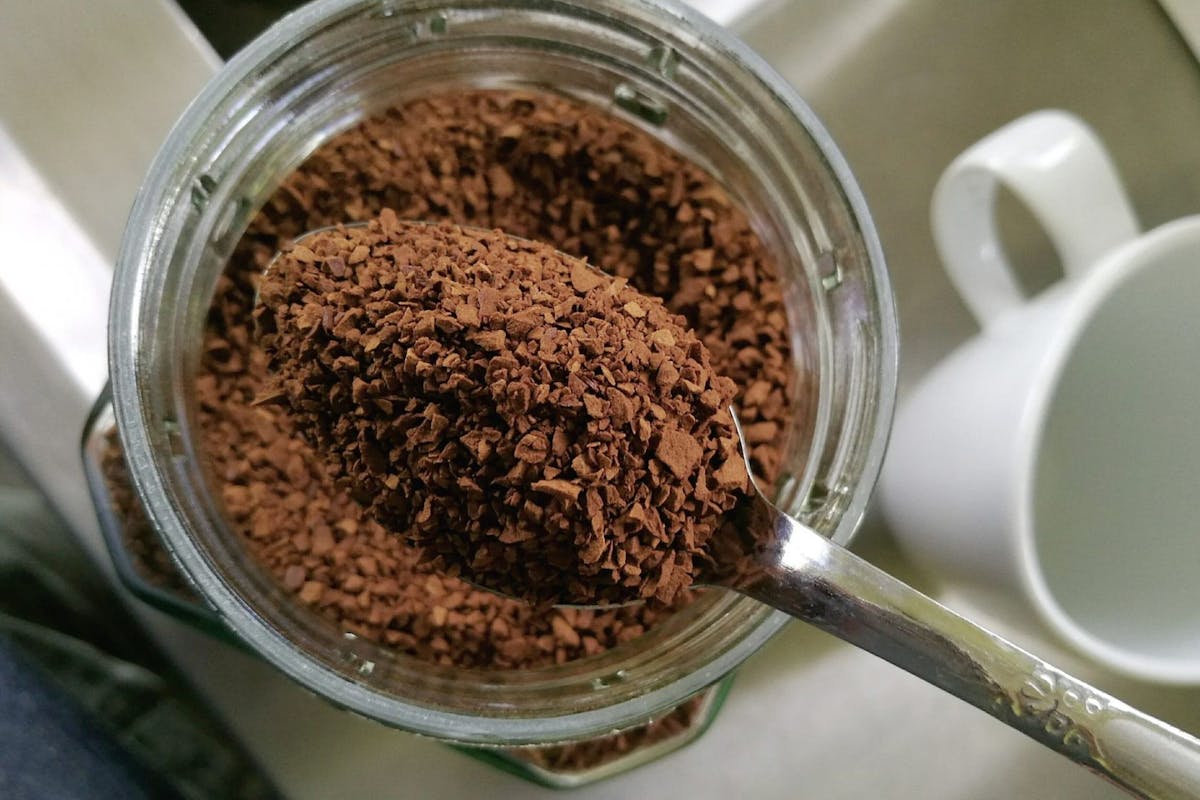 Instant coffee grounds