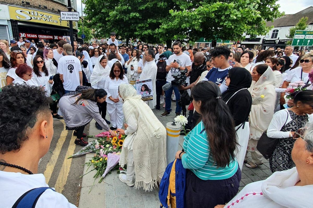 Zara Aleena vigil: hundreds gather for silent walk in memory of the murdered 35-year-old
