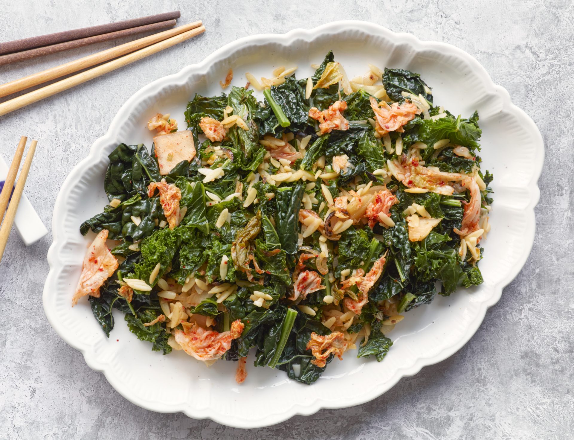 This Vietnamese kale rice dish with ginger and kimchi is the ultimate gut-loving, immunity-supporting lunch