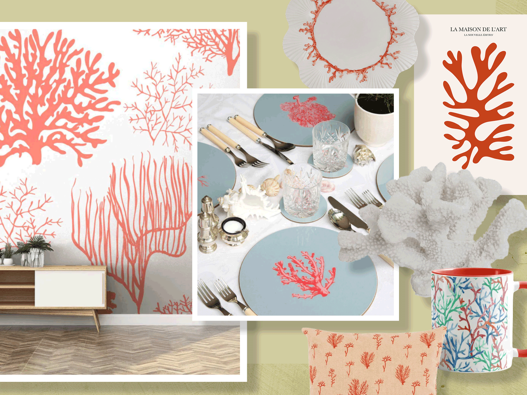 9 coral-patterned home buys that will make you feel like you’re by the sea