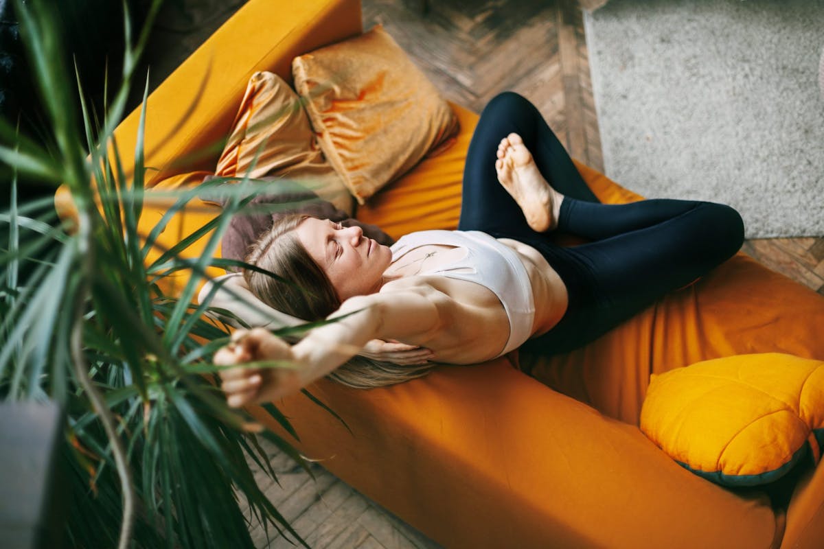 Sofa yoga: 4 seated stretches to ease tension