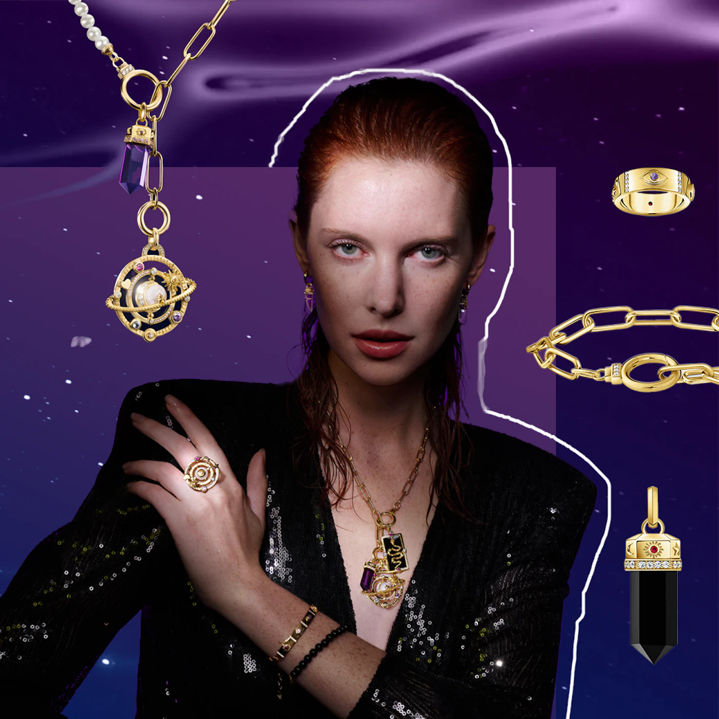 Cosmic-inspired jewellery styling tips.